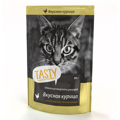 Влажный корм для кошек TASTY с Курицей в желе 50 шт по 85г