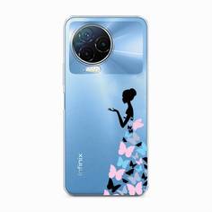 Чехол Awog "Платье из бабочек" для Infinix Note 12 Pro 4G
