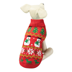 Свитер для собак Triol Снеговик красный, размер L