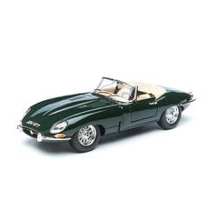 Bburago машинка Jaguar E Cabriolet 1961 Green 18-12046 1:18, темно-зеленый 18-12046