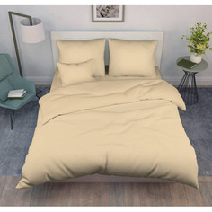 Простыня 140х200 на резинке поплин Серый песок (борт 25 см) Ивановотекстиль