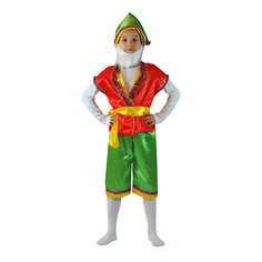 Карнавальный костюм для мальчиков р 122 Карнавалия Гном с бородой красный в ассортименте