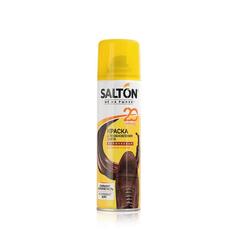 Краска Salton для обуви для замши, нубука коричневая 250 мл