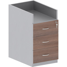 Мебель Easy St Тумба приставная 904010 т.дуб/сер. (570) 3 ящ No Brand