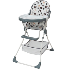 Стульчик для кормления Tomix Candy серый BC-252/Teddy