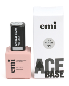 База для гель-лака №04 Pale Grey / E.MiLac Ace Base Gel 9 мл EMI