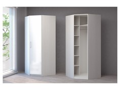 Кэт-6 бодега/белый глянец Шкаф Угловой Правый ЛДСП Dial