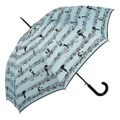 Зонт-трость женский полуавтоматический GUY DE JEAN 1214-LA Eiffel Melodie, голубой