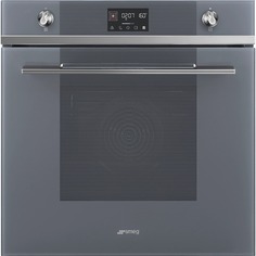 Встраиваемый электрический духовой шкаф Smeg SOP6102TS серебристый, серый