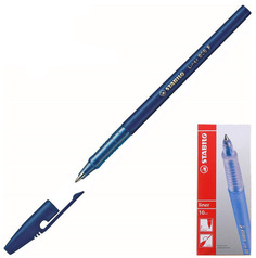 Ручка шариковая STABILO "Liner", СИНЯЯ, корпус синий, узел 0,7 мм, линия письма 0,3 мм, 80