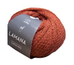 Catalina /Каталина/ пряжа Lamana, 100% бэби альпака, 10*50г/50м (25, *, kupfer, медный