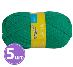 Пряжа Семеновская Lana (70920), зелено-бирюзовый 5 шт. по 50 г