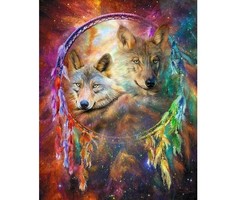 Алмазная мозаика картина стразами Ловец снов, 30х40 см No Brand