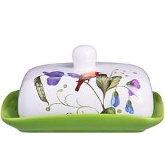 Маслёнка с крышкой Птичка LORAINE 26601 KSMB-26601