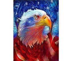 Алмазная мозаика картина стразами Орёл, 40х50 см No Brand