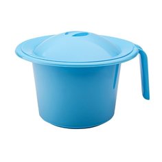 Горшок детский с крышкой "Кроха" (светло-голубой) No Brand