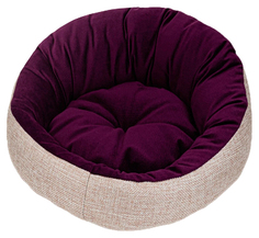 Лежак для собак и кошек Xody Подиум Violet флок 48x48 см