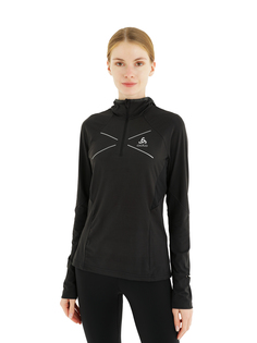 Лонгслив женский Odlo Hoody Visbia черный L
