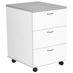 Тумба MEG_медицинская, 3 выдвижных ящика, ЛДСП, ТМ (код МД-104.00) белый No Brand
