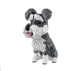 Конструктор Balody 3D из миниблоков Собака Шнауцер, 2100 элементов BA16049
