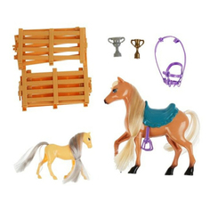 Аксессуары для кукол Карапуз, 2 лошади для Софии, 29 см