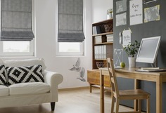 Штора римская Delfa df-102870 68x160 см серая