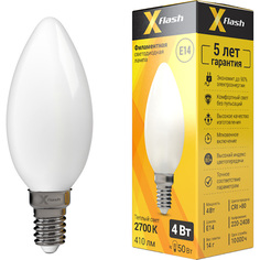 X-Flash Лампочка светодиодная XF-E14-FLM-C35-4W-2700K-230V, арт. 48496