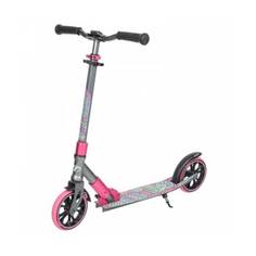 Самокат TT городской COMFORT 180R (Колеса 180 мм рама ALU) СКЛАДНОЙ BLACK/PINK Tech Team