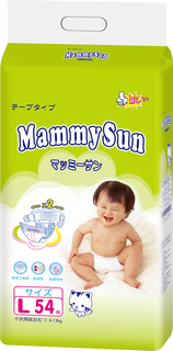 Подгузники MammySun 9-14 кг L, 54 шт. No Brand