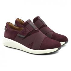 Кроссовки женские Clarks Un Rio Strap 26154561 бордовые 36 EU
