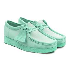 Полуботинки женские Clarks Wallabee. 26156626 зеленые 37.5 EU