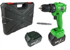 Акк. безударная дрель-шуруповерт Zitrek Greenpower 20 Pro (20В, 2x4Ач, кейс) 063-4061