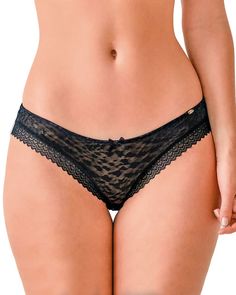 Трусы средней посадки из сетчатой ткани Graphic Mesh M черный Pretty Polly