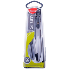 Циркуль "STUDY" металлический, 120мм, + грифель 0,5мм, пластиковый футляр Maped