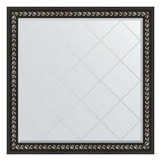 Зеркало настенное с гравировкой в раме Evoform BY 4440 черный ардеко