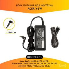 Блок питания (зарядка) для ноутбука Acer Aspire 1680, 2920, 4520, TravelMate C300, Timelin