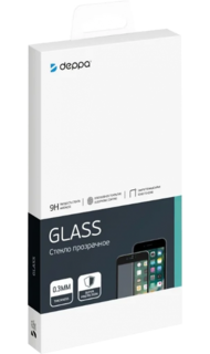 Защитное стекло Deppa для Samsung Galaxy A01 3D Full Glue (черное)