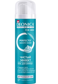 Гель для бритья мужской Deonica для проблемной кожи Деоника 200 мл