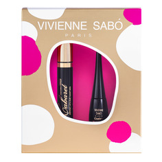 Подарочный набор Vivienne Sabo ,Тушь Cabaret, тон 01 + Подводка Charbon, тон 1