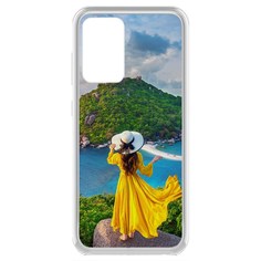 Чехол-накладка Krutoff Clear Case Платье летнее женское для Samsung Galaxy A52 (A525)