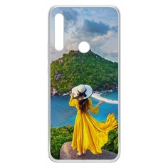 Чехол-накладка Krutoff Clear Case Платье летнее женское для Huawei P Smart Z