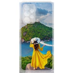 Чехол-накладка Krutoff Clear Case Платье летнее женское для Samsung Galaxy A53 5G (A536)
