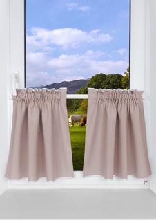 Комплект Шторы-кафе Kauffort Helena 65х60 см, 2 шт, бежевый, 45016620