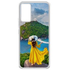 Чехол-накладка Krutoff Clear Case Платье летнее женское для Tecno Pova 2