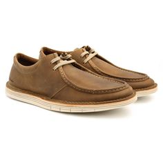 Полуботинки мужские Clarks Forge Run 26157913 коричневые 40 EU