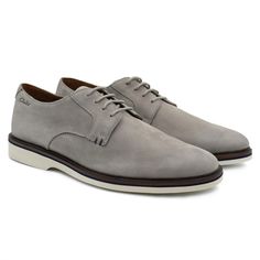 Полуботинки мужские Clarks Malwood Plain 26159566 серые 44.5 EU