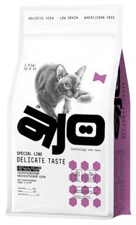 Сухой корм AJO Cat Delicate Taste для привередливых кошек и котят 1,5 кг
