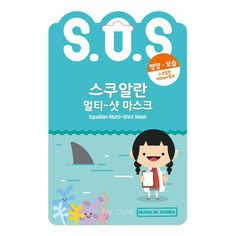 Тканевая маска для лица S.O.S Squallan Multi-Shot Mask питательная 25 мл The Cure