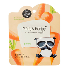 Маска для лица Dear Molly Рецепты Молли тканевая морковь 23 г