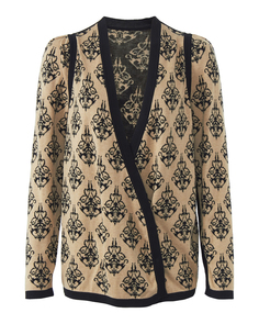 жакет Free Age S22.JK015M.6030 m/l бежевый+черный